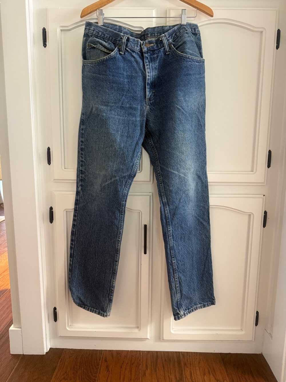 Vintage Lee Straight Fit Blue Denim Jeans - Picture 5 of 6